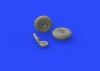 Eduard 672146 Spitfire Mk. VIII wheels - 4 spoke w/ smooth tire EDUARD 1/72